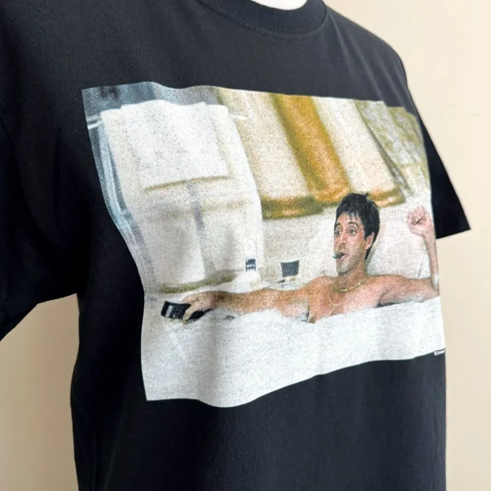 Scarface Movie T-Shirt Tony Montana Al Pacino Black Mens Size Medium Film Gift